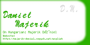 daniel majerik business card